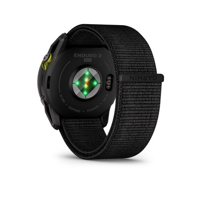 Garmin Enduro 3 Titanium DLC, Black UltraFit Nylon Band