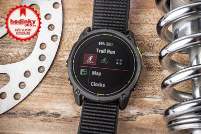 Garmin Enduro 3 Titanium DLC, Black UltraFit Nylon Band