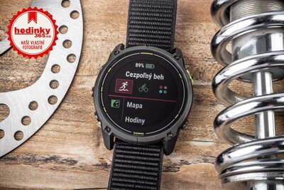 Garmin Enduro 3 Titanium DLC, Black UltraFit Nylon Band