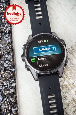 Garmin Fenix 8 AMOLED 43 mm, Sapphire Carbon Gray DLC Titanium Black