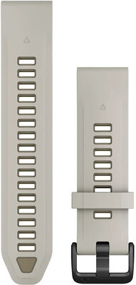 Silikonový řemínek Garmin 20mm, Fog Gray/Dark, QuickFit, 010-13391-06