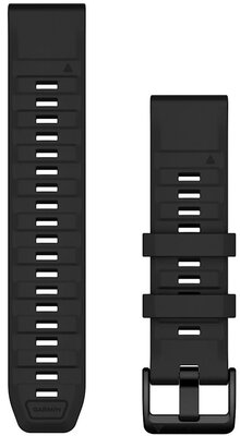 Silikonový řemínek Garmin 22mm (pro Garmin Fenix 8/7/6 (47mm), Epix 2 aj.), černý V6, QuickFit, 010-13392-02
