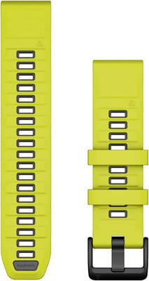 Silikonový řemínek Garmin 22mm (pro Garmin Fenix 8/7/6 (47mm), Epix 2 aj.), žlutý V2, QuickFit, 010-13392-08