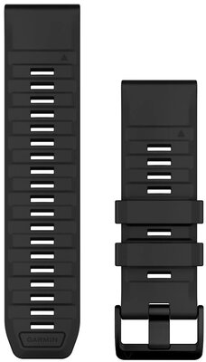 Silikonový řemínek Garmin 26mm (pro Garmin Fenix 8/7X/6X (51mm), Tactix aj.), černý V3, QuickFit, 010-13393-02