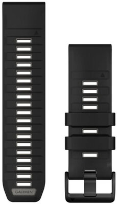 Silikonový řemínek Garmin 26mm (pro Garmin Fenix 8/7X/6X (51mm), Tactix aj.), černý V4, QuickFit, 010-13393-00