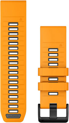 Silikonový řemínek Garmin 26mm (pro Garmin Fenix 8/7X/6X (51mm), Tactix aj.), oranžový V2, QuickFit, 010-13393-01