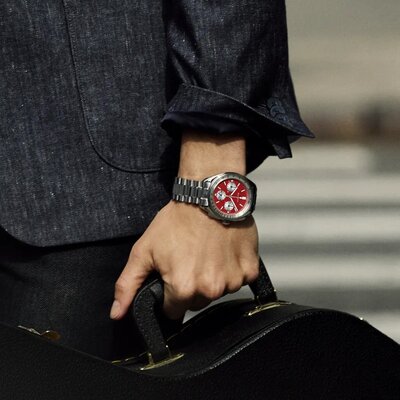 Bulova Lunar Pilot Quartz Chronograph 96K115 (+ náhradní řemínek)