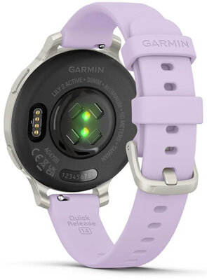 Garmin Lily 2 Active Silver / Purple Jasmine Silicone Band