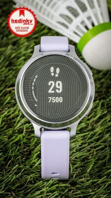 Garmin Lily 2 Active Silver / Purple Jasmine Silicone Band