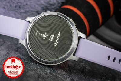 Garmin Lily 2 Active Silver / Purple Jasmine Silicone Band