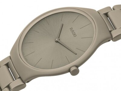 Rado True Thinline Les Couleurs Le Corbusier Grey Brown Natural Umber Quartz R27098682 Limited Editon 999pcs