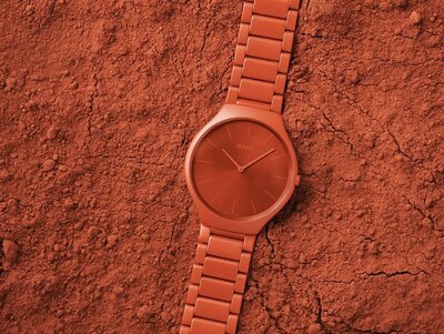 Rado True Thinline Les Couleurs Le Corbusier Powerful Orange Quartz R27095652 Limited Edition 999pcs