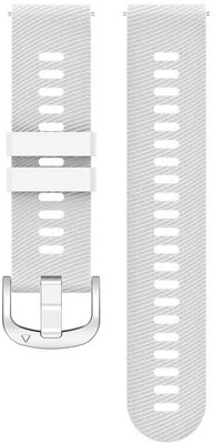 Silikonový řemínek Ricardo 20mm (pro Garmin Venu, Venu Sq, Venu 2 plus aj.), bílý, Quick Release