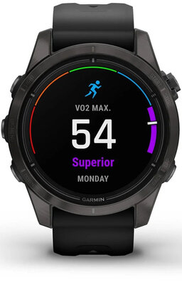 Garmin Epix Pro (Gen 2) Sapphire 42mm Carbon Gray DLC Titanium / Black Silicone Band (rozbalené)