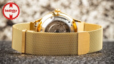 Ocelový náramek Ricardo Milanese, Gold, magnetický 20mm