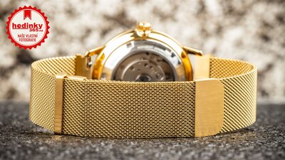 Ocelový náramek Ricardo Milanese, zlatý, magnetický 20mm