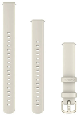 Silikonový řemínek Garmin 14mm (pro Lily 2), béžový, Quick Release + prodloužená část, 010-13302-30