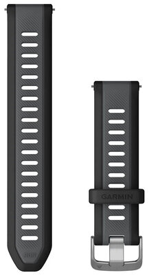 Silikonový řemínek Garmin 20mm, Black, Quick Release, 010-11251-AG
