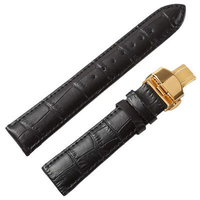 Kožený řemínek Ricardo Arsie premium, Black (gold)