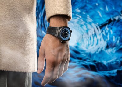 Perrelet Turbine Carbon Ice Blue A4065/5