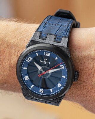 Perrelet Turbine Carbon Midnight Blue A4065/2