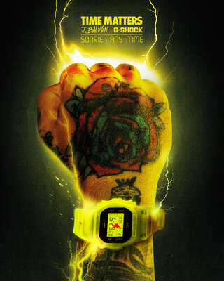 Casio G-Shock Original DWE-5600JB-1A9ER J. Balvin Collaboration (+náhradní řemínek a luneta)