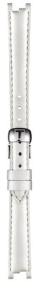 Kožený řemínek Tissot T852.036.540 12mm, bílý