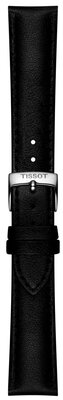 Kožený řemínek Tissot T852.050.319 18mm, černý, vegan, Quick Release