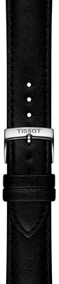 Kožený řemínek Tissot T852.050.321 20mm, černý, vegan, Quick Release