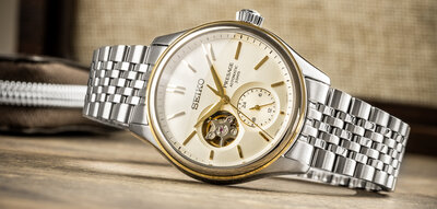 Seiko Presage Classic Series Automatic Open Heart SPB480SJ1 "Shiro-Iro"