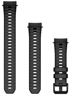 Silikonový řemínek Garmin 20mm (pro Garmin Instinct E, 40mm), černý, + prodloužená část, 010-13397-01