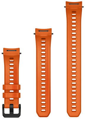 Silikonový řemínek Garmin 20mm (pro Garmin Instinct E, 40mm), oranžový, + prodloužená část, 010-13397-03