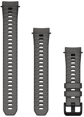 Silikonový řemínek Garmin 20mm (pro Instinct E), Charcoal, + prodloužená část, 010-13397-00