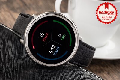 Amazfit Active 2 Premium (Round) Black Leather (+náhradní řemínek)