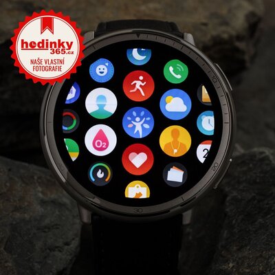 Amazfit Active 2 Premium (Round) Black Leather (+náhradní řemínek)