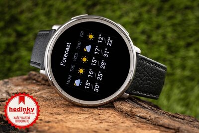 Amazfit Active 2 Premium (Round) Black Leather (+náhradní řemínek)