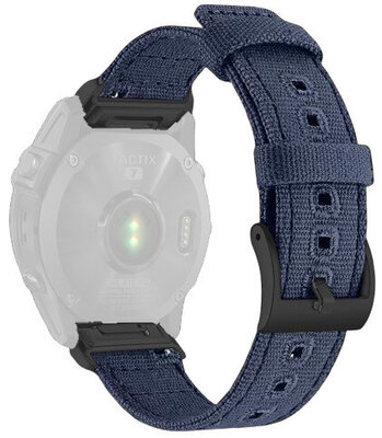 Nylonový řemínek Ricardo 22mm (pro Garmin Fenix 8/7/6 (47mm), Epix 2 aj.), modrý V3, QuickFit