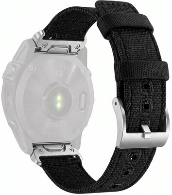 Nylonový řemínek Ricardo Ortisei 22mm, Black, QuickFit