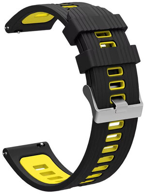Silikonový řemínek Ricardo 22mm (Garmin Venu 3, Forerunner 265, Vívoactive 4 aj.), černý V2, Quick Release