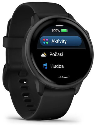Garmin Vívoactive 6, Slate / Black, Silicone Band (rozbalené)