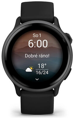 Garmin Vívoactive 6, Slate / Black, Silicone Band (rozbalené)