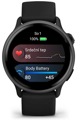 Garmin Vívoactive 6, Slate / Black, Silicone Band (rozbalené)