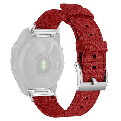 Nylonový řemínek Ricardo 26mm (pro Garmin Fenix 8/7X/6X (51mm), Tactix aj.), červený, QuickFit
