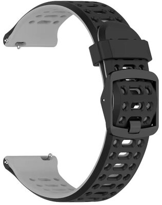 Silikonový řemínek Ricardo Pejo 22mm, Black/Gray, Quick Release