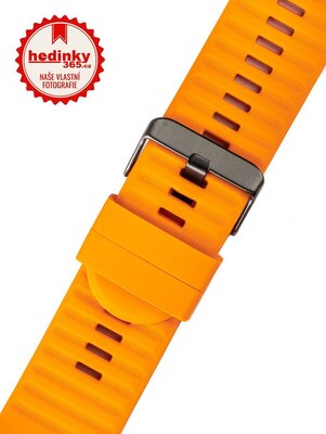 Silikonový řemínek Ricardo 26mm (pro Garmin Fenix 8/7X/6X (51mm), Tactix aj.), oranžový V1, QuickFit