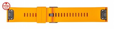 Silikonový řemínek Ricardo 26mm (pro Garmin Fenix 8/7X/6X (51mm), Tactix aj.), oranžový V1, QuickFit