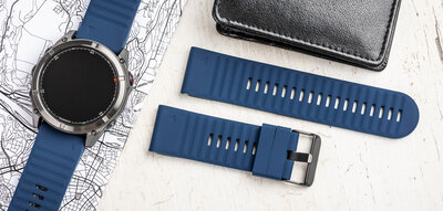 Silikonový řemínek Ricardo Livigno 26mm, Dark Blue, QuickFit