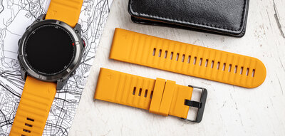 Silikonový řemínek Ricardo Livigno 26mm, Orange, QuickFit