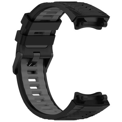 Silikonový řemínek Ricardo Moena (pro Amazfit T-Rex 3), Black/Gray, + příslušenství na výměnu