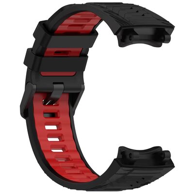 Silikonový řemínek Ricardo Moena (pro Amazfit T-Rex 3), Black/Red, + příslušenství na výměnu